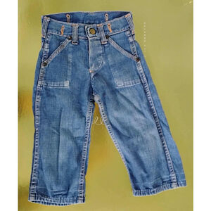 Vintage Farmhand RanchCraft Kids Western Denim Indigo Jeans Pants waist 10”